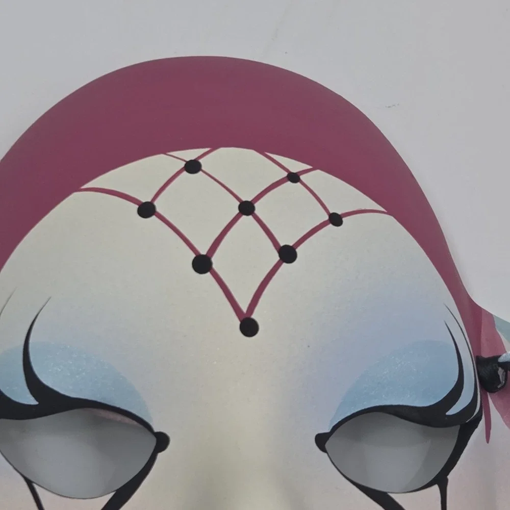 VTG Judith Anton? Signed Mardi Gras Mask Naghis New‎ Orleans Porcelain Mask